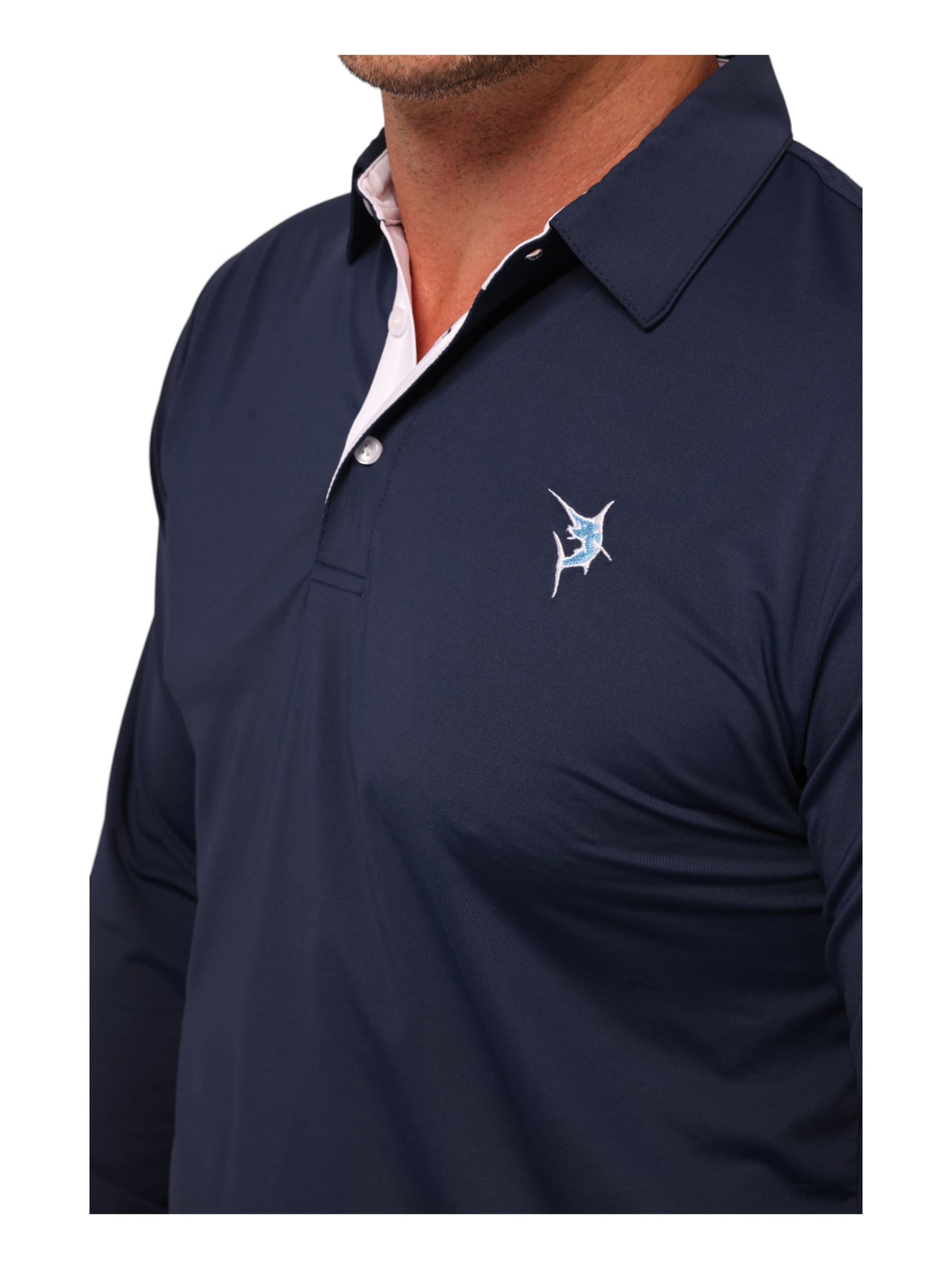 Coast Long Sleeve Polo White Water Life