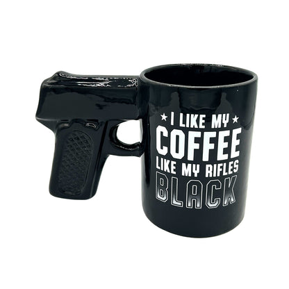 I Like my Coffee Like my Rifles Black Sidearm Sipper Shield Republic