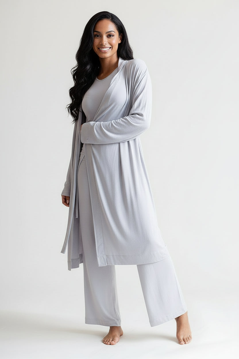 Collagen Lounge Robe - Black Buki