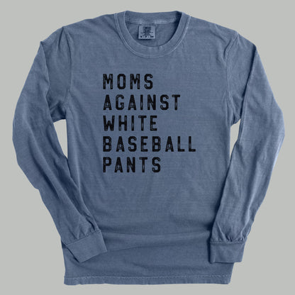 Moms Against White Baseball Pants Ivy + Cloth