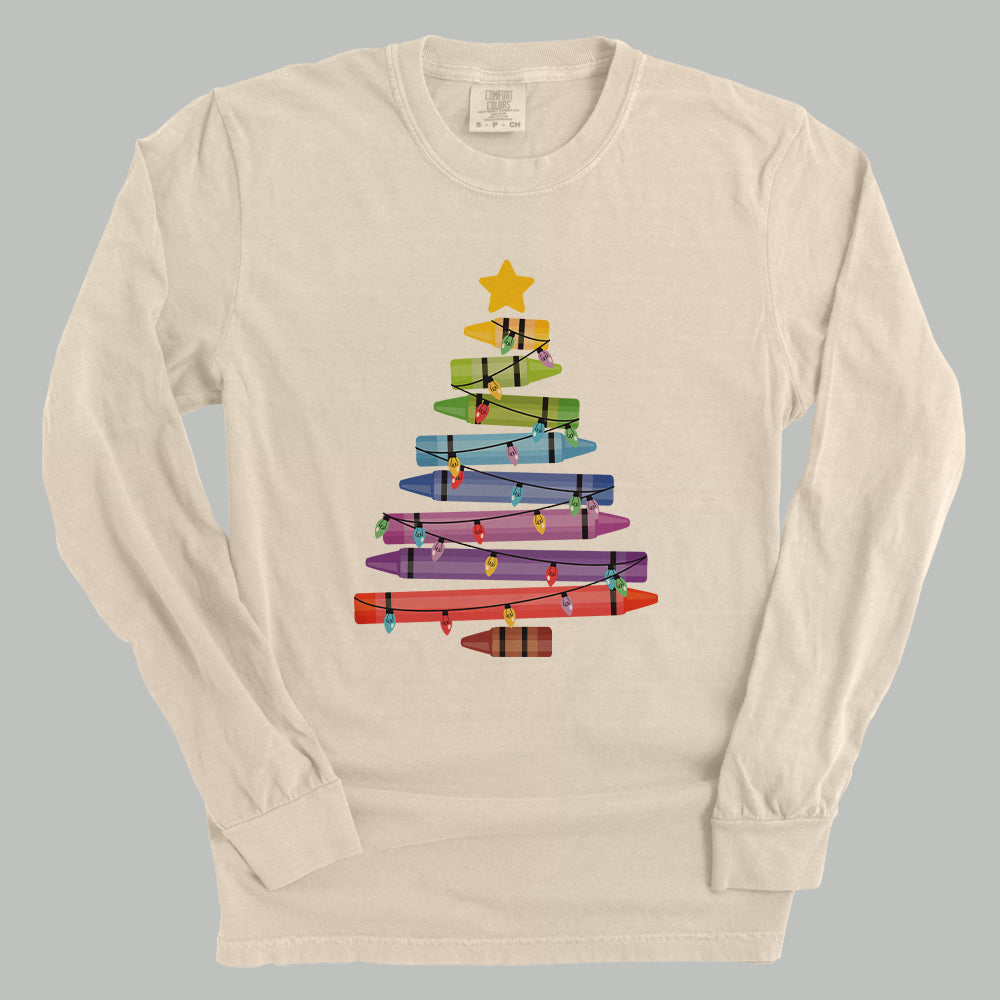 Crayon Christmas Tree Ivy + Cloth