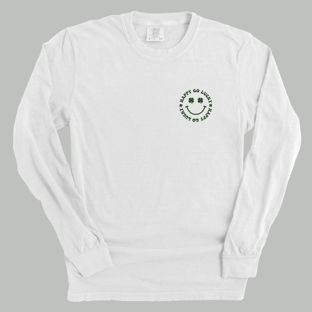 Happy Go Lucky Clover (Left Chest) Ivy + Cloth
