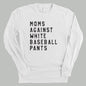 Moms Against White Baseball Pants Ivy + Cloth