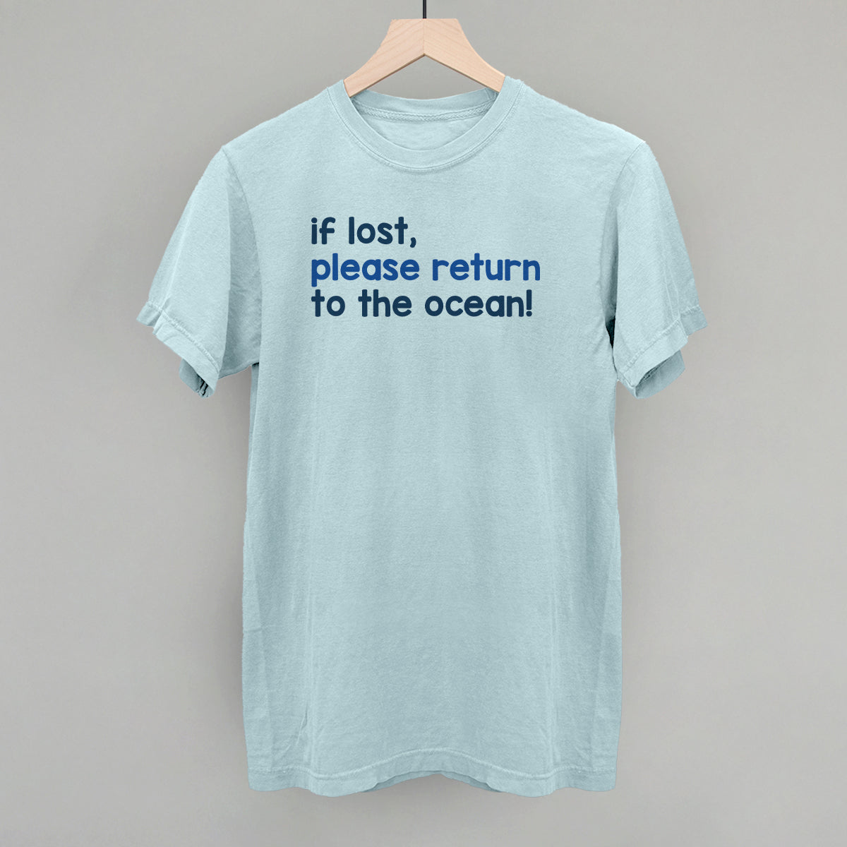 If Lost, Please Return To The Ocean (Text Only) Ivy + Cloth