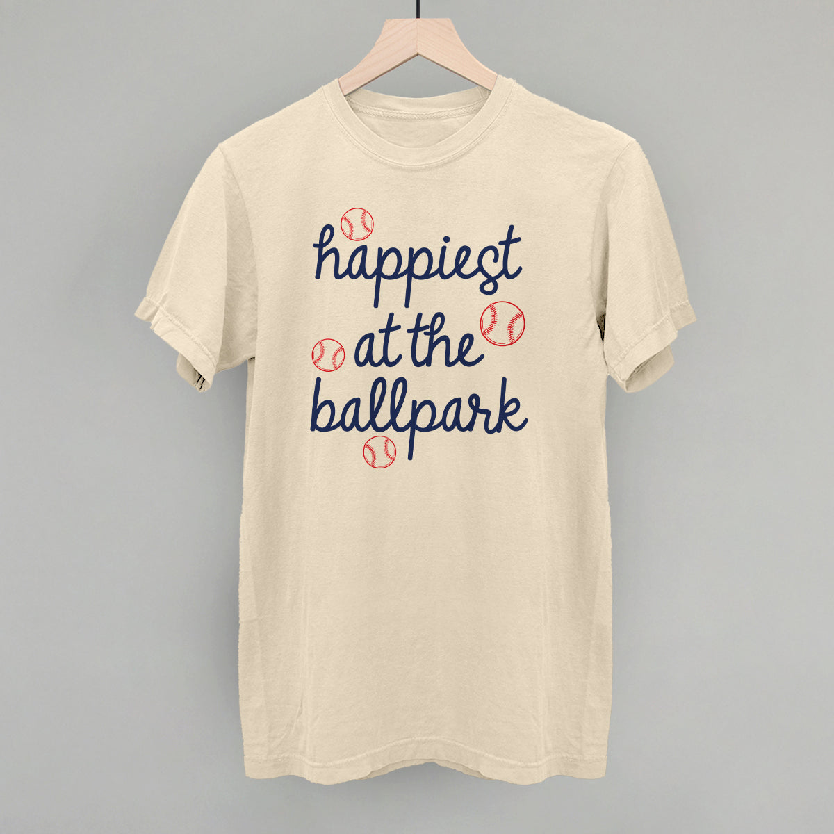 Happiest At The Ballpark Navy Script Ivy + Cloth