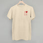 XOXO Heart (Left Chest) Ivy + Cloth
