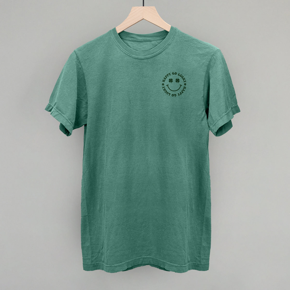 Happy Go Lucky Clover (Left Chest) Ivy + Cloth