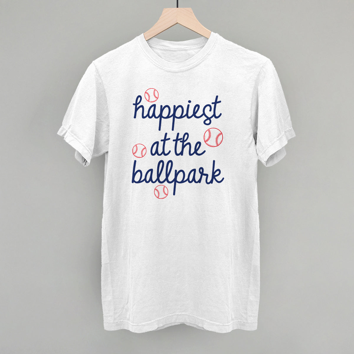 Happiest At The Ballpark Navy Script Ivy + Cloth