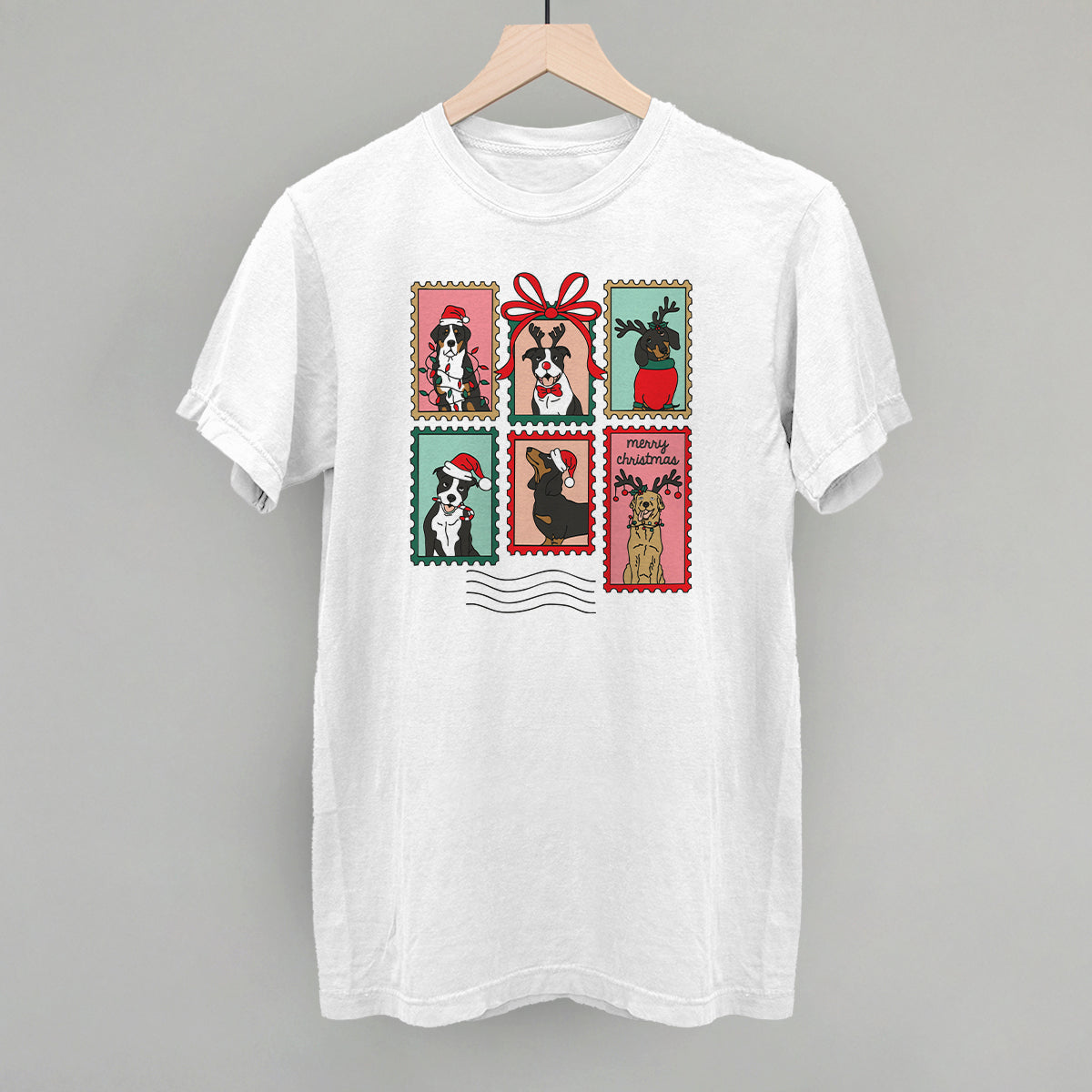 Dog Christmas Stamps Doodle Ivy + Cloth