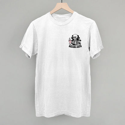 Staying Alive Coffee Skeleton (Left Chest) Ivy + Cloth