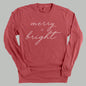 Merry And Bright White Script Ivy + Cloth