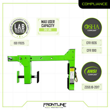 Frontline ROP16 Parapet Adjustable Non-Penetrating Anchor VM Hardware