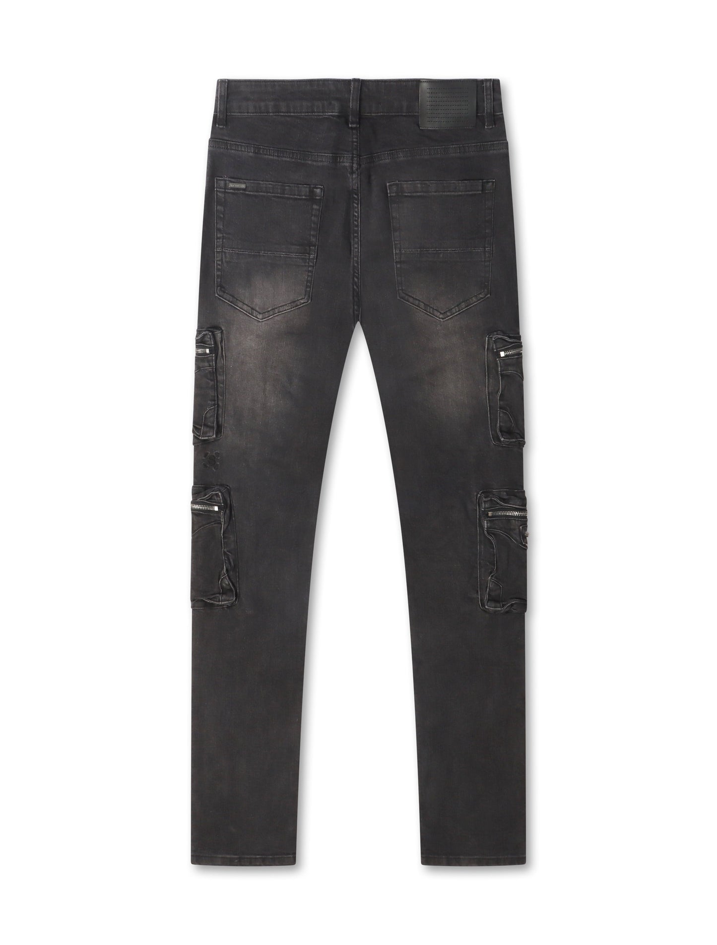 Serenede Poppy Cargo Skinny Jeans - Black Denim Exchange