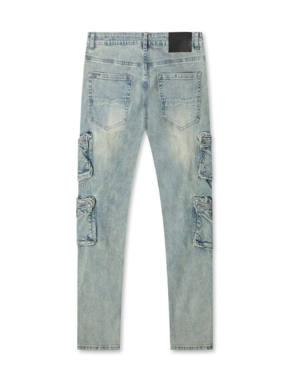 Serenede "Genesys" Cargo Skinny Jeans - Earth Denim Exchange