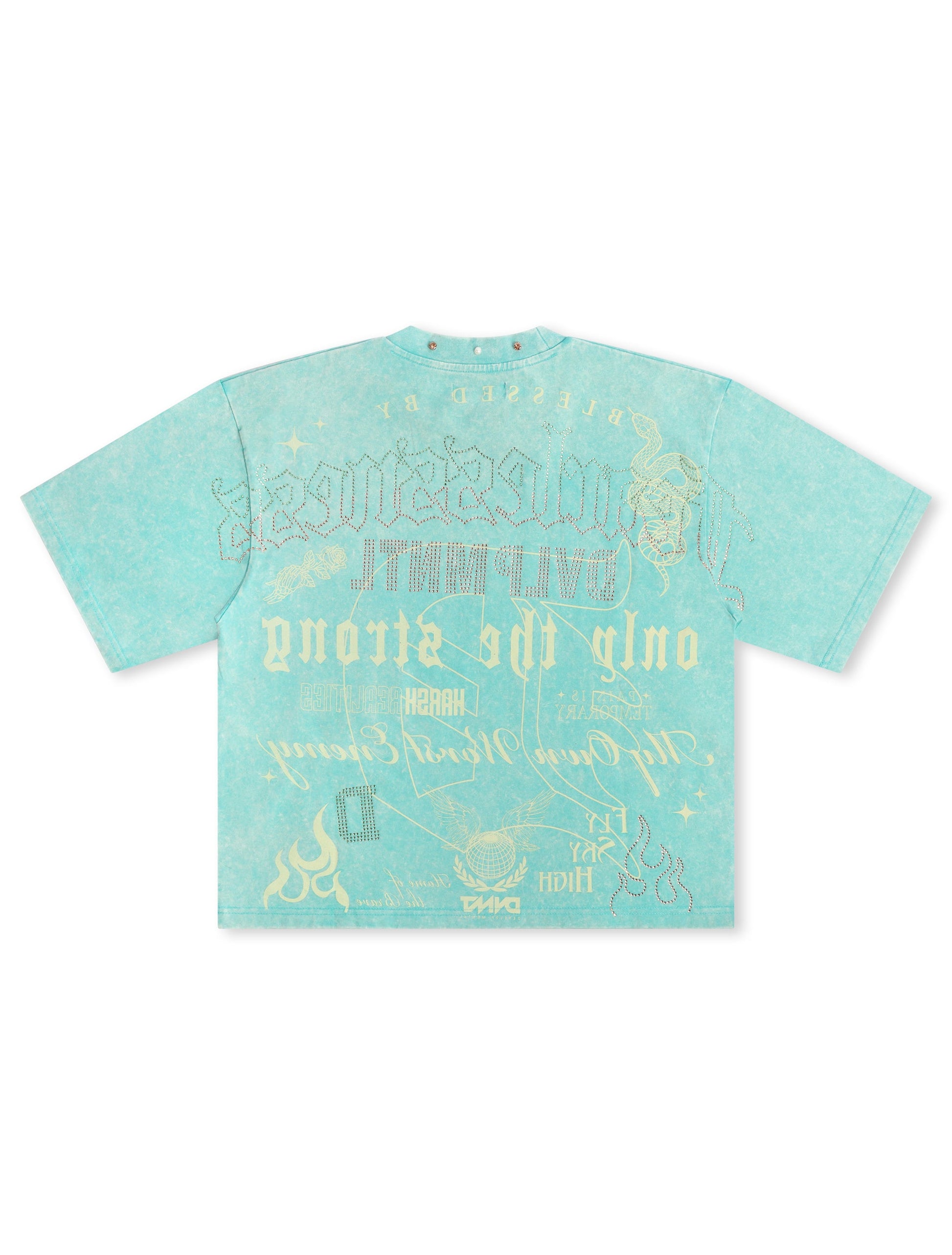 Rebel Denim Fearlesness Cropped Tee - Sage Denim Exchange