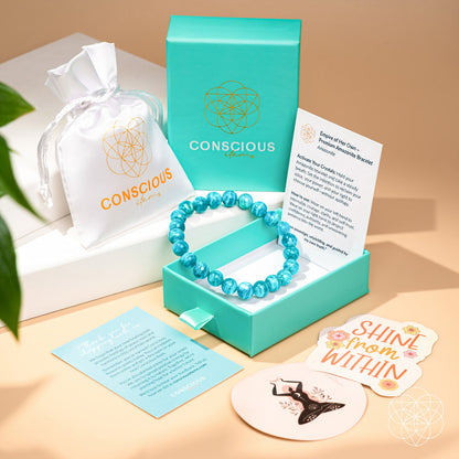 Empire of Her Own – Premium Blue Amazonite Bracelet Conscious Items