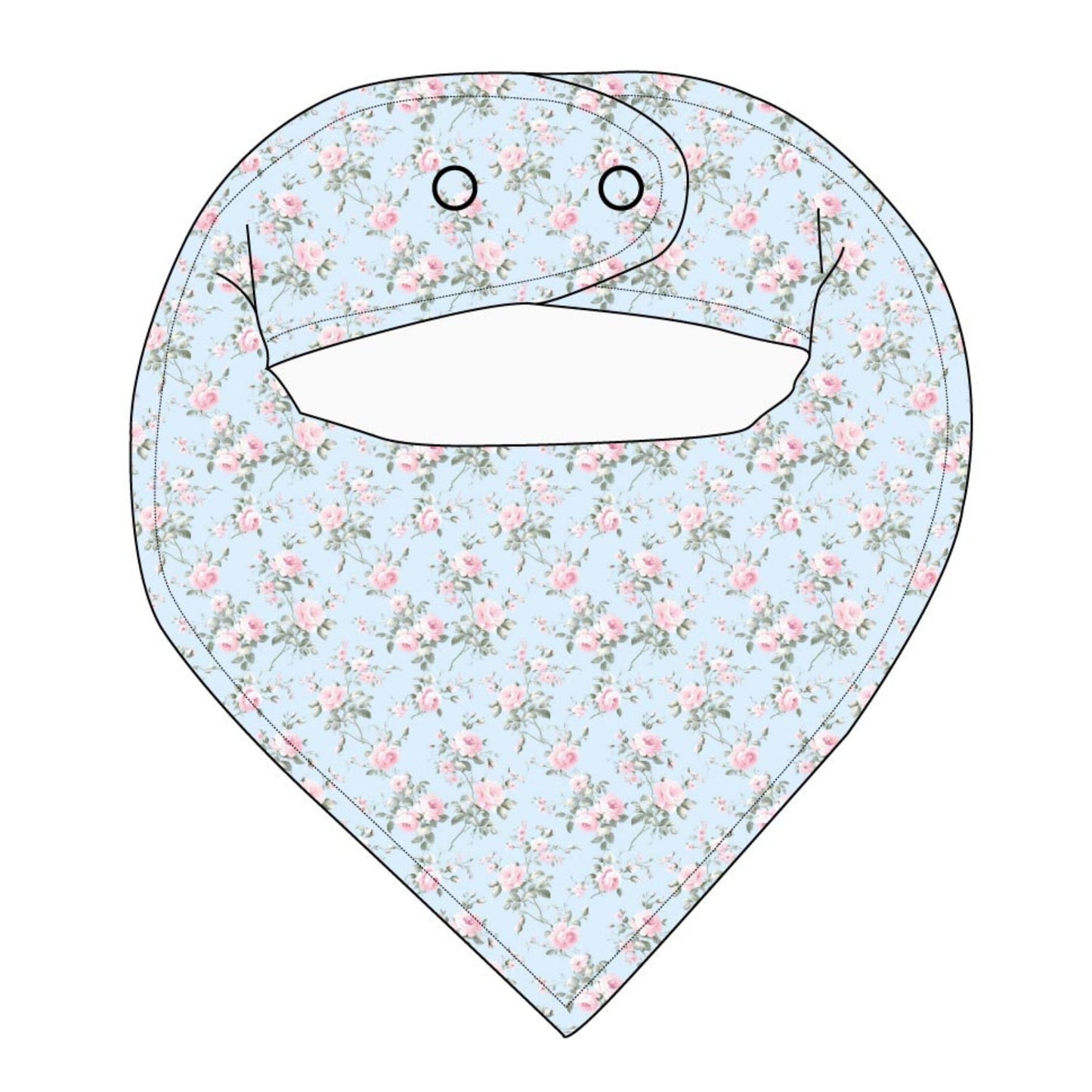 Eloise - Bandana Bib Blush Lotus