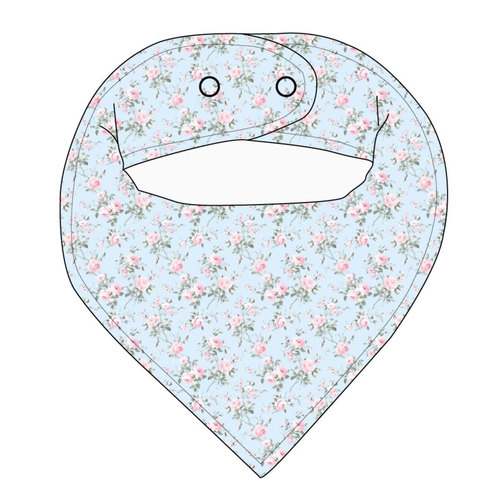 Eloise - Bandana Bib Blush Lotus