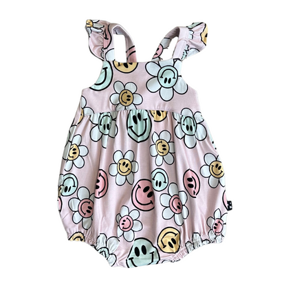 Juliet - Bubble Romper Blush Lotus