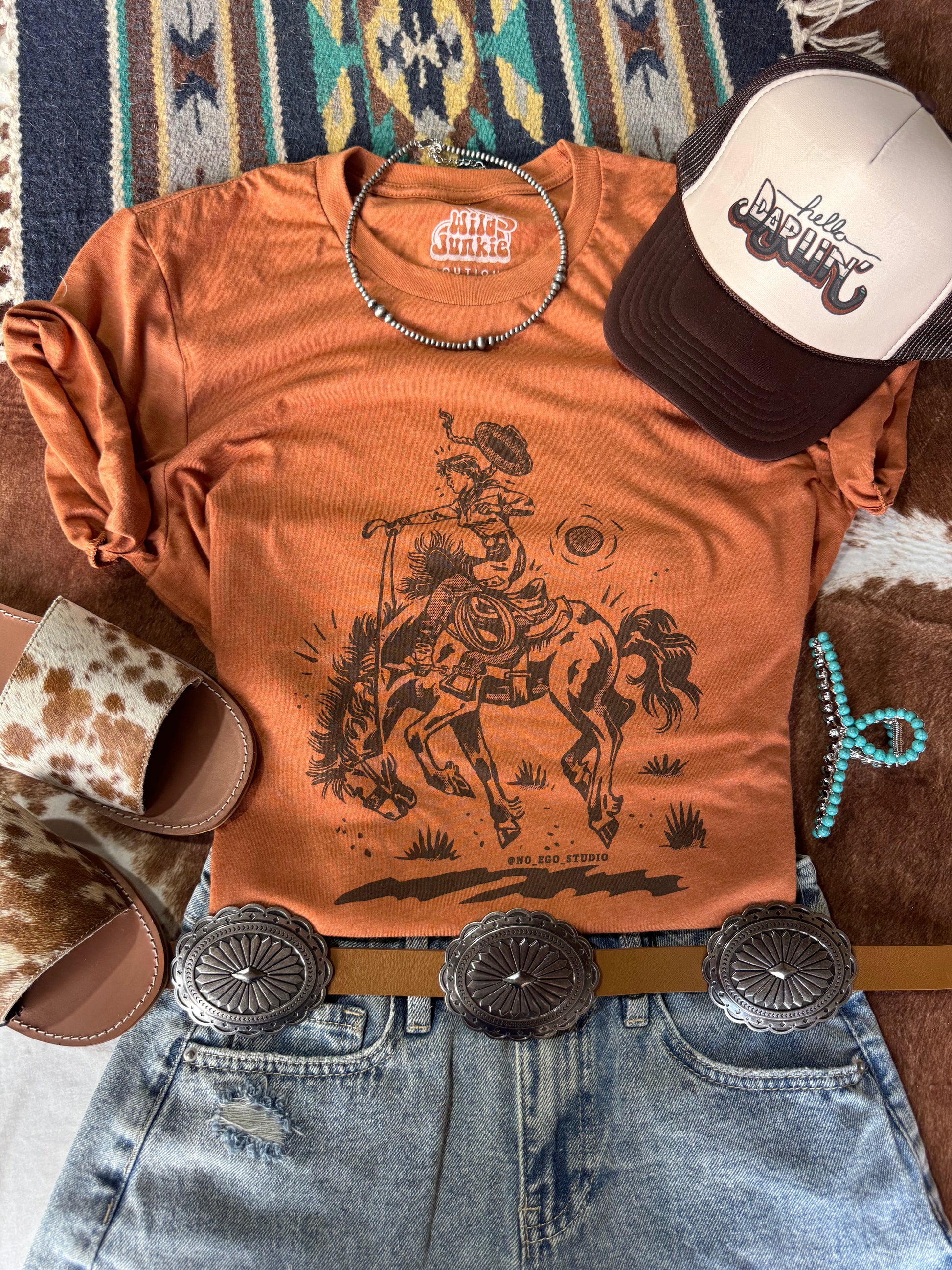 Cowgirl Rider Graphic Tee Wild Junkie