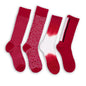 Crimson / White Mixed Socks 4 Pack -B DeadSoxy