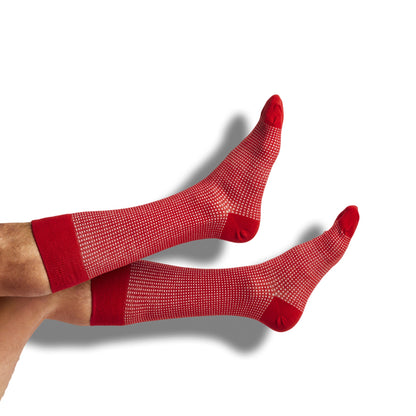 Crimson / White Mixed Socks 4 Pack -B DeadSoxy