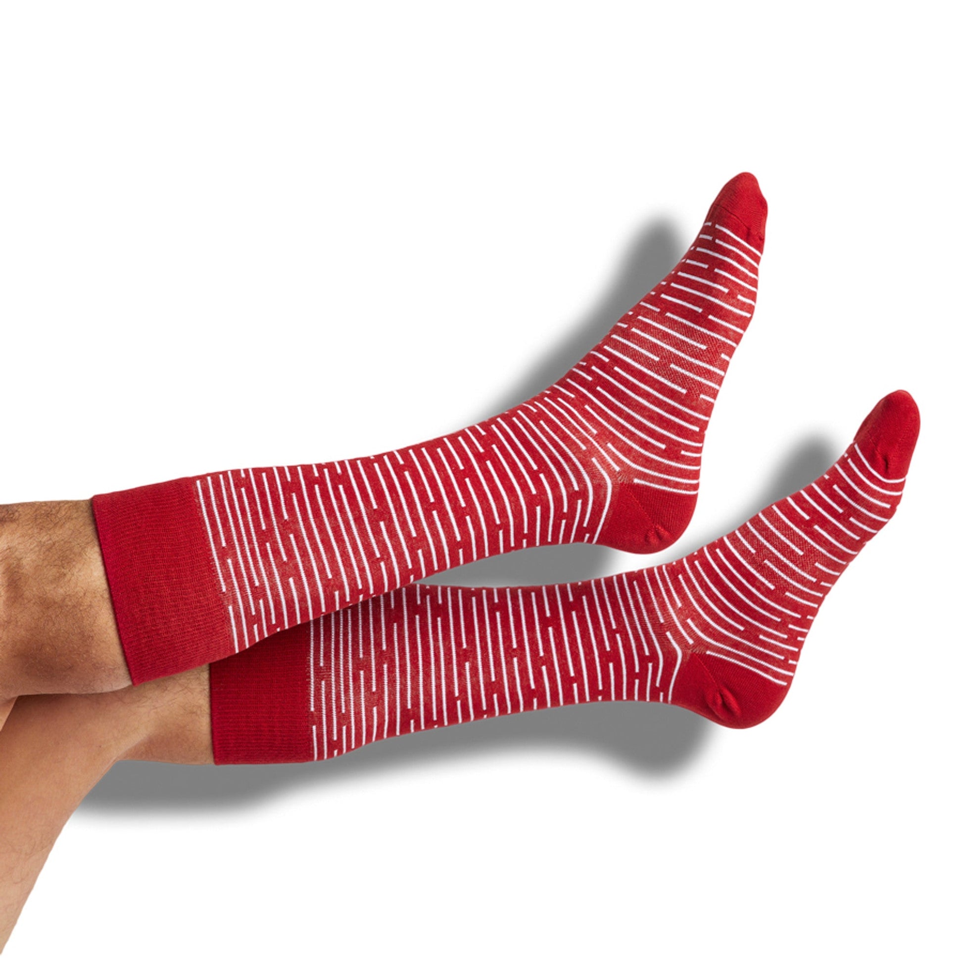 Crimson / White Mixed Socks 4 Pack -B DeadSoxy
