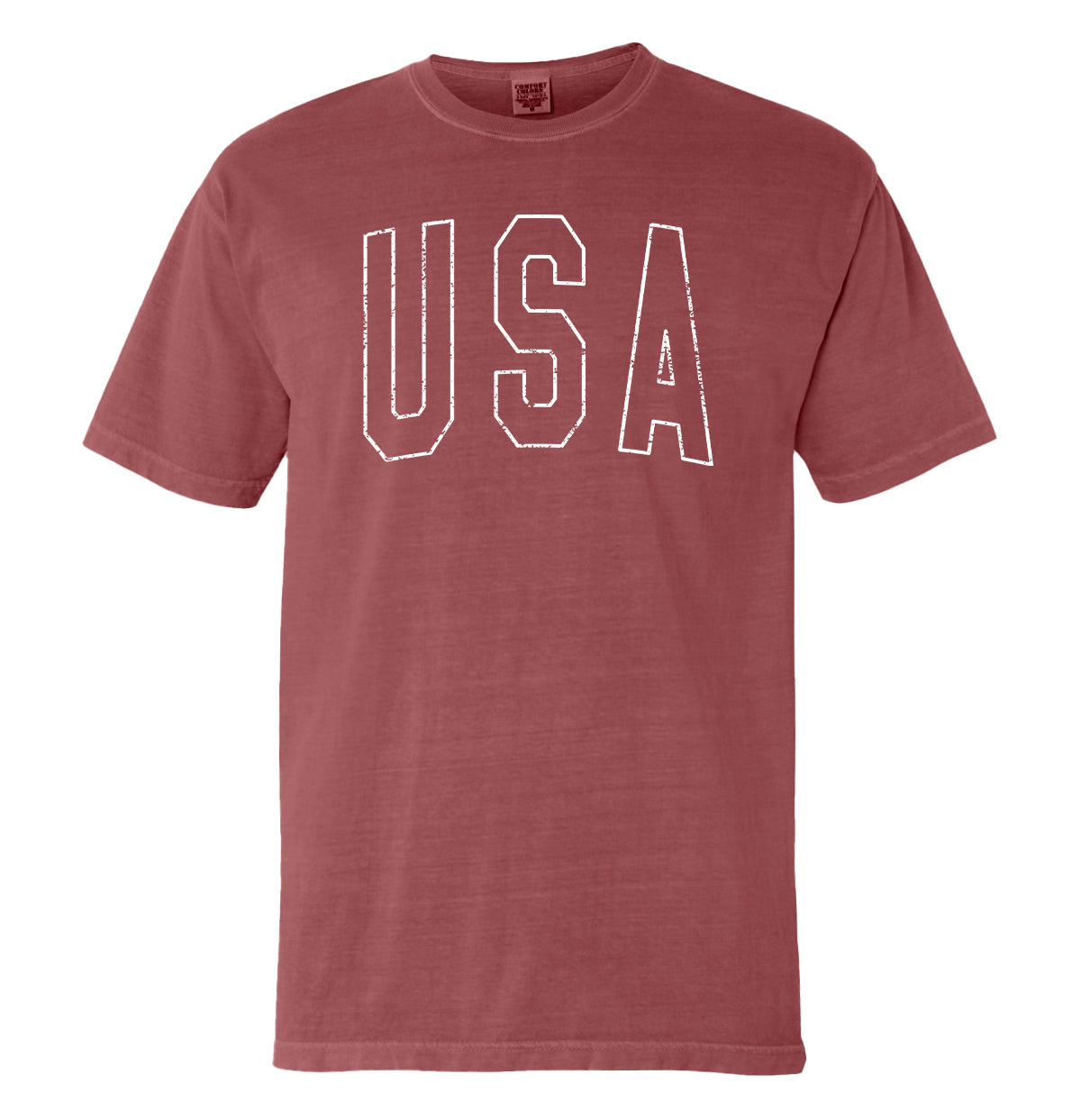 USA Collegiate Solid White (Front) Shield Republic