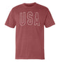 USA Collegiate Solid White (Front) Shield Republic