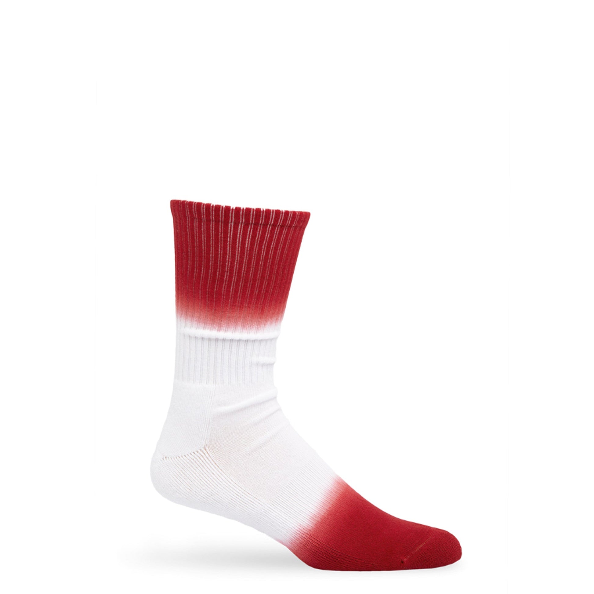 Crimson Dip Casual Crew Socks DeadSoxy