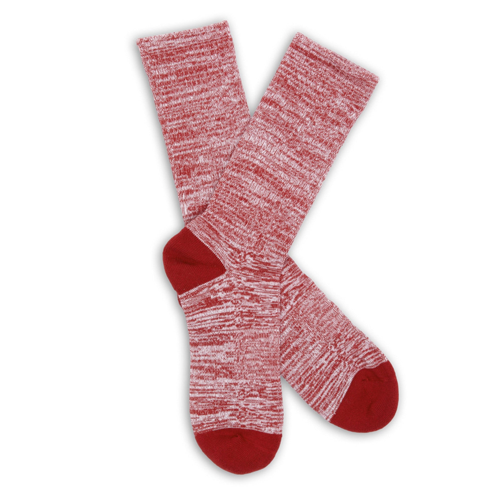 Crimson Marl Casual Crew Socks DeadSoxy