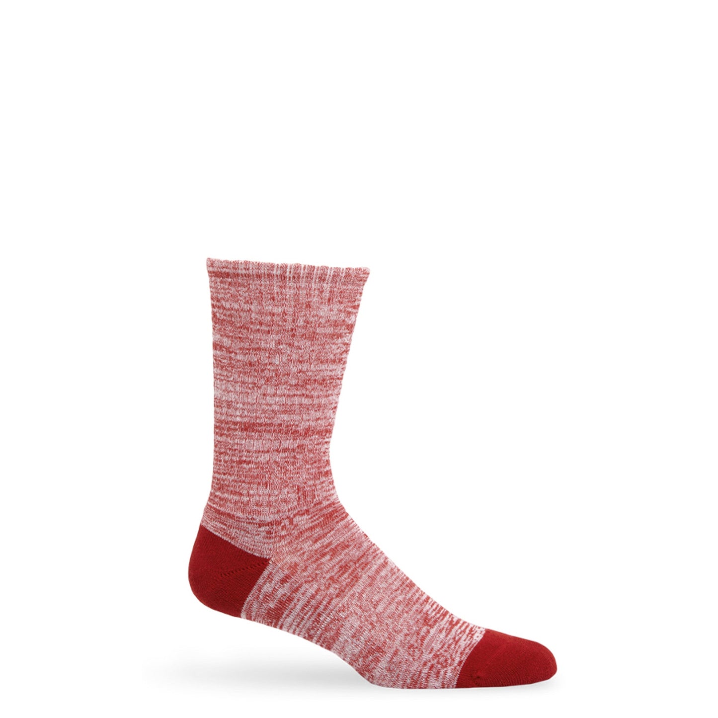 Crimson Marl Casual Crew Socks DeadSoxy