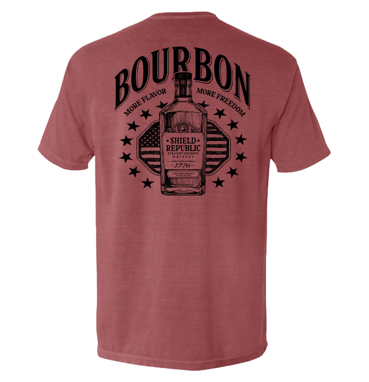 Bourbon More Flavor More Freedom Shield Republic