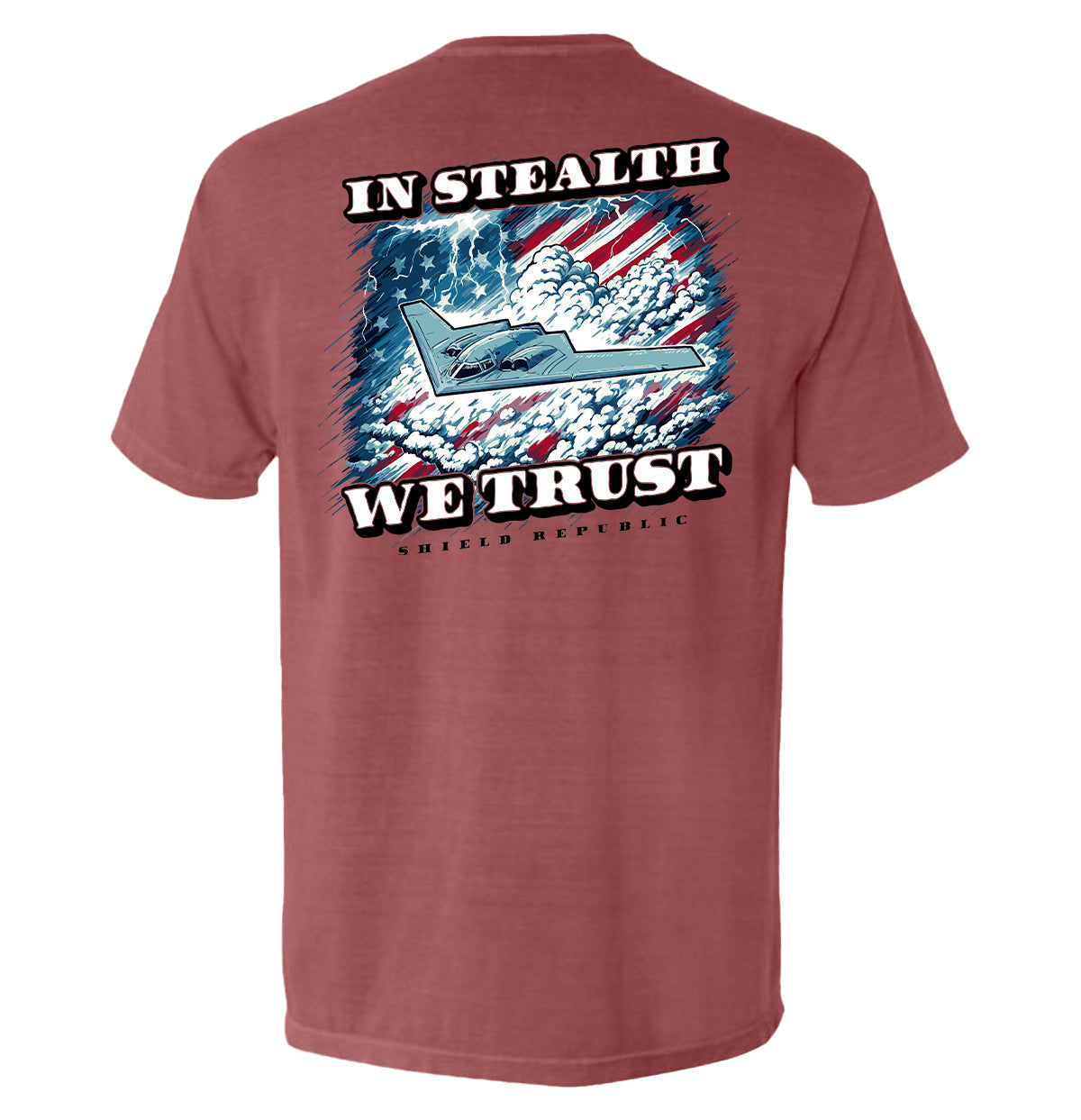 In Stealth We Trust (Black) Shield Republic