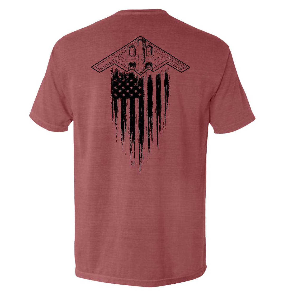 B2 Stealth Bomber Flag Shield Republic