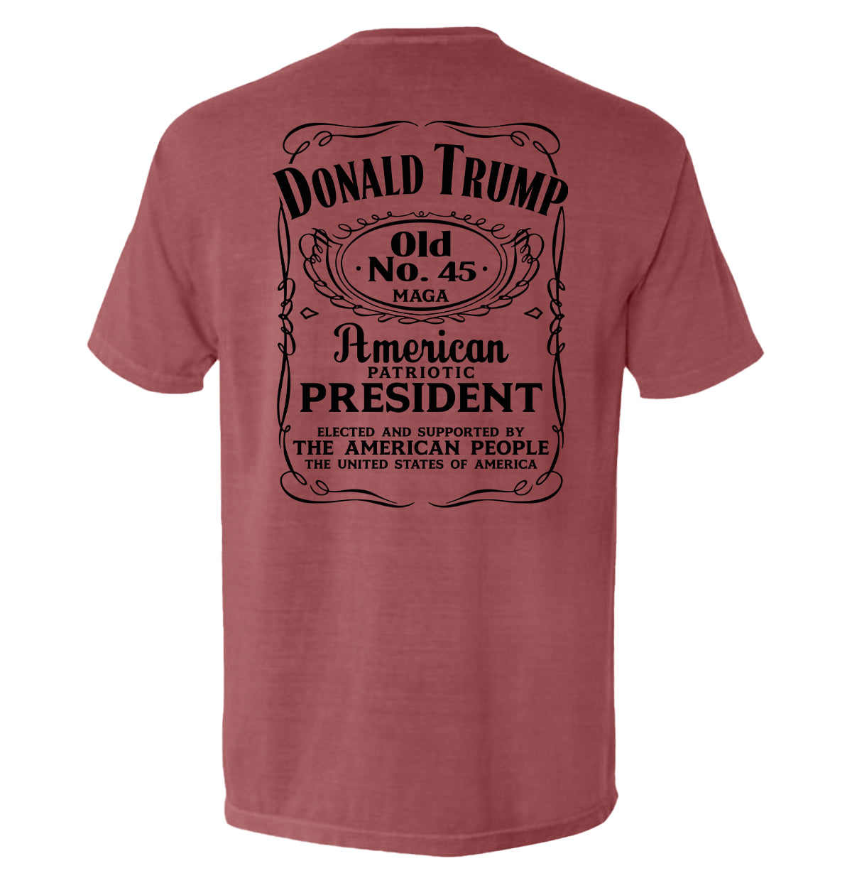 Donald Trump Old No. 45 Label Shield Republic