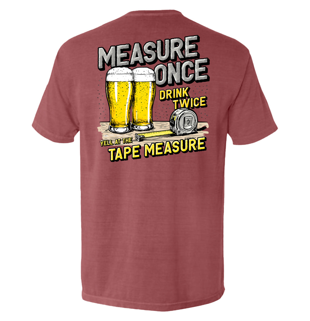 Measure Once Drink Twice Shield Republic