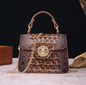 Crocodile Print Leather Handbag | Luxury Handcrafted with Locking Flap Country in My Heart