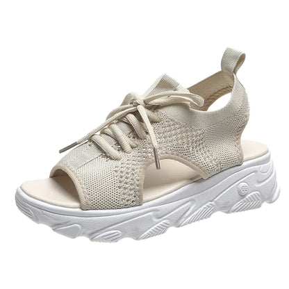 Women's Casual Flat Hollow Thick Bottom Beach Sandals