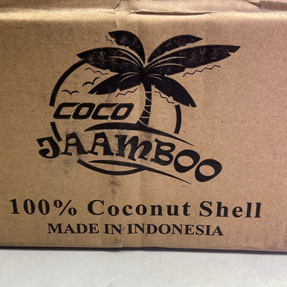 COCO JAAMBOO (240 PACK) 100% Coconut Shell Hookah Charcoal 1 KG Black PayWut