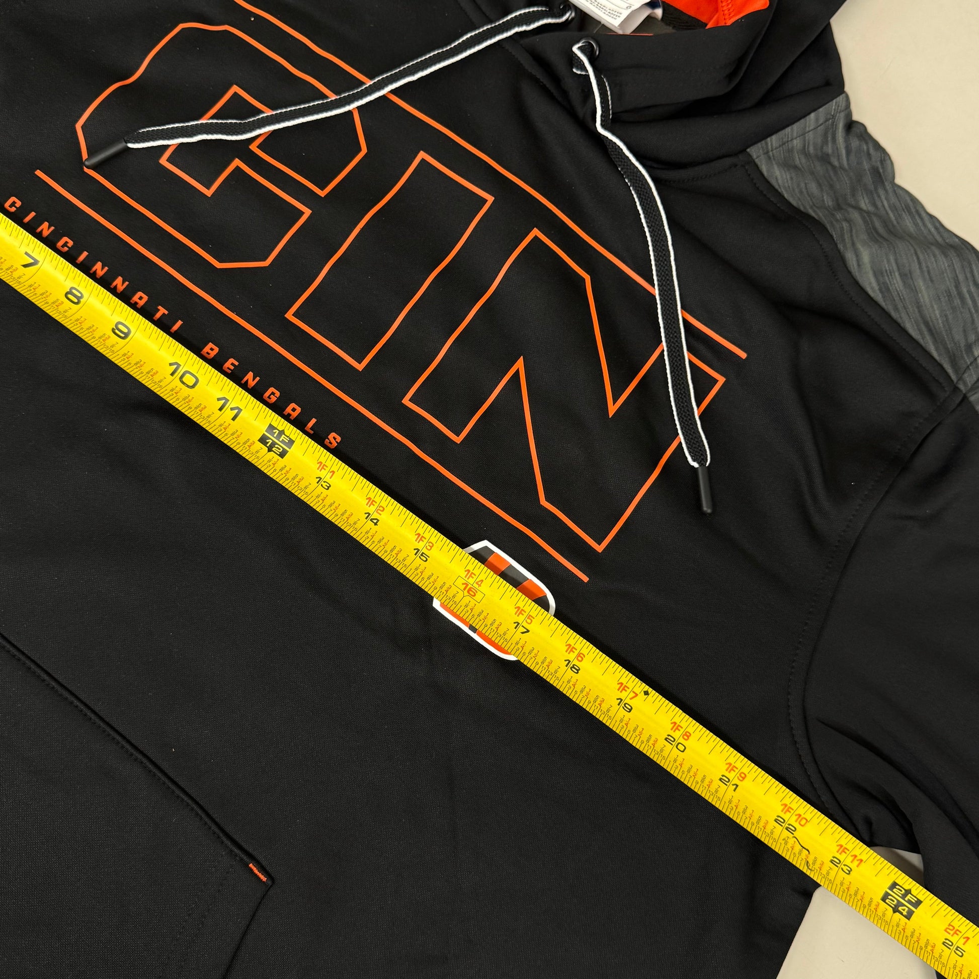 NFL Cincinnati Bengals Hoodie AFC North Sweatshirt Pullover SZ L Black 1802967 PayWut