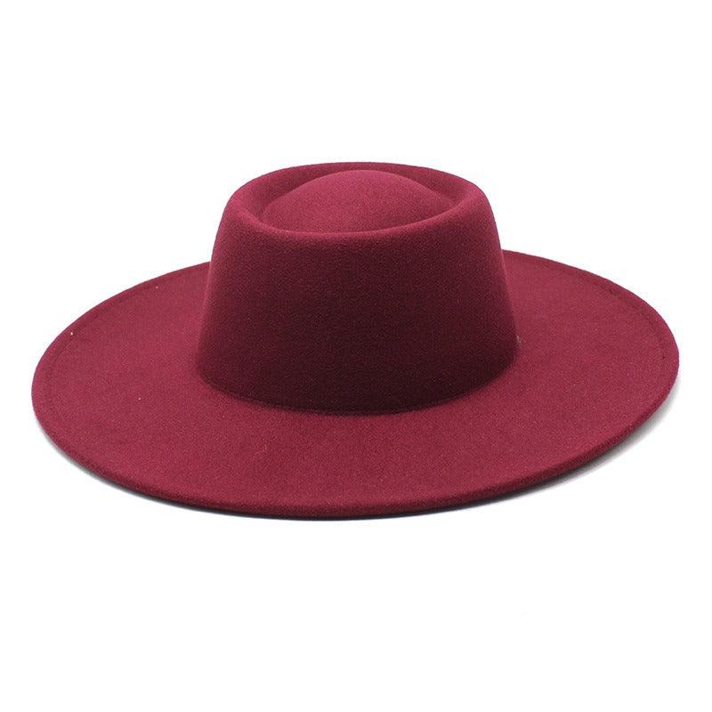 Ella Wide Brim Wool Jazz Hat – Stylish Felt Hat in 16 Colors Country in My Heart