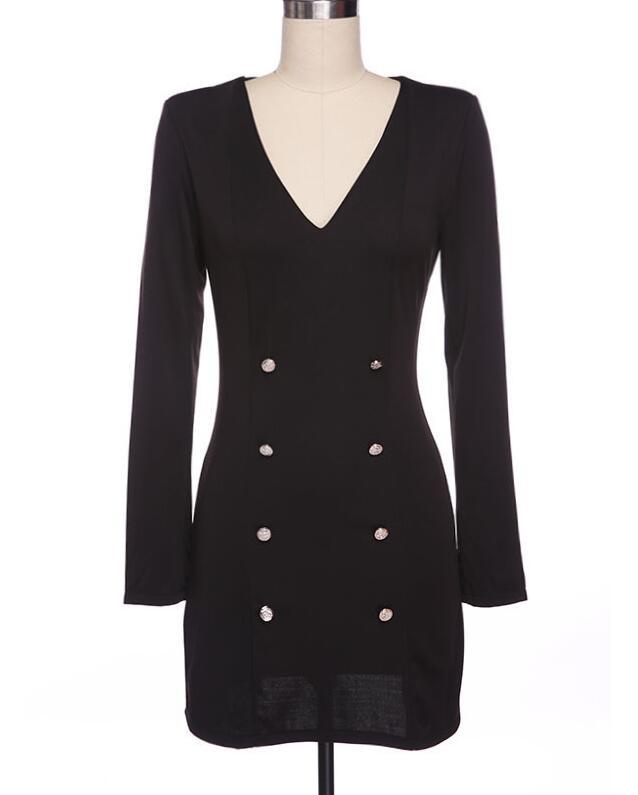 Sophisticated Black Gold Button Dress Country in My Heart