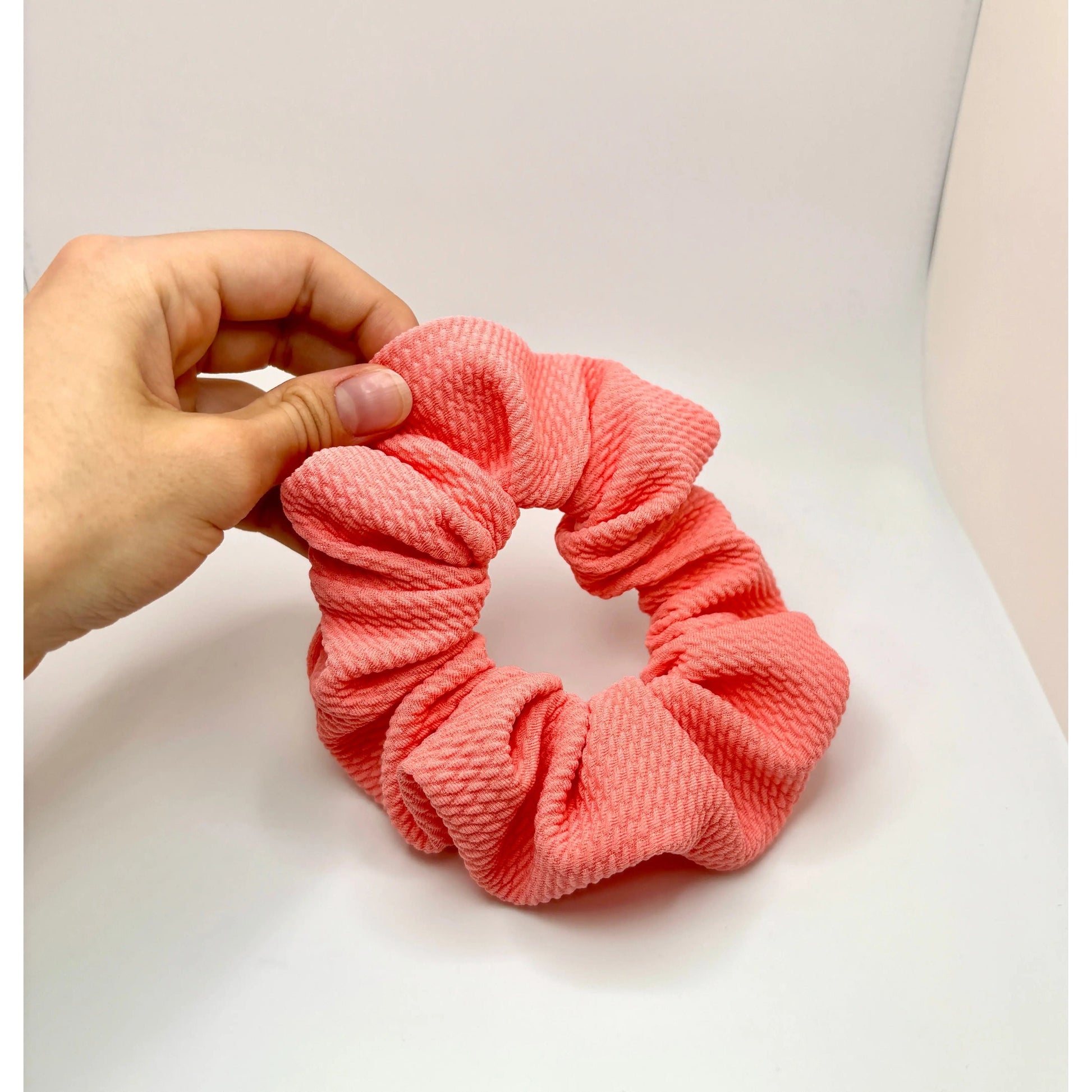 Mini Coral Summer Bullet Scrunchie Enchanted Scrunch