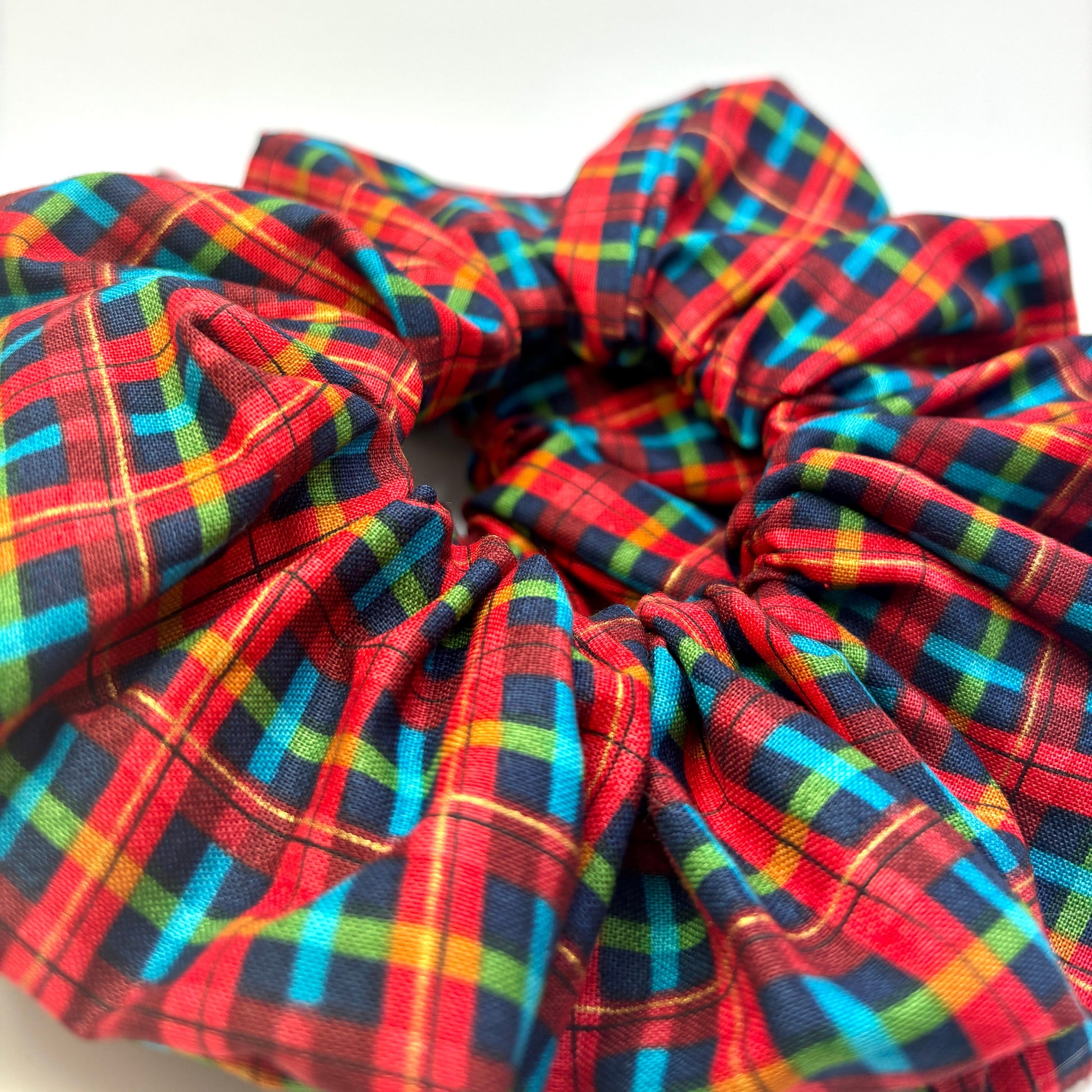 Festive Plaid Christmas Scrunchie Enchanted Scrunch
