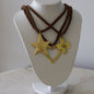 Silk Cord Pendant Necklace 24K Gold Plated Deep South Originals