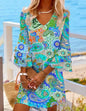 Classic V-Neck Beach Dress Country in My Heart