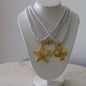 Silk Cord Pendant Necklace 24K Gold Plated Deep South Originals