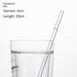 Eco-Friendly High Borosilicate Glass Straw Durable Heat-Resistant Starbucks Kids Straw 27cm Customized