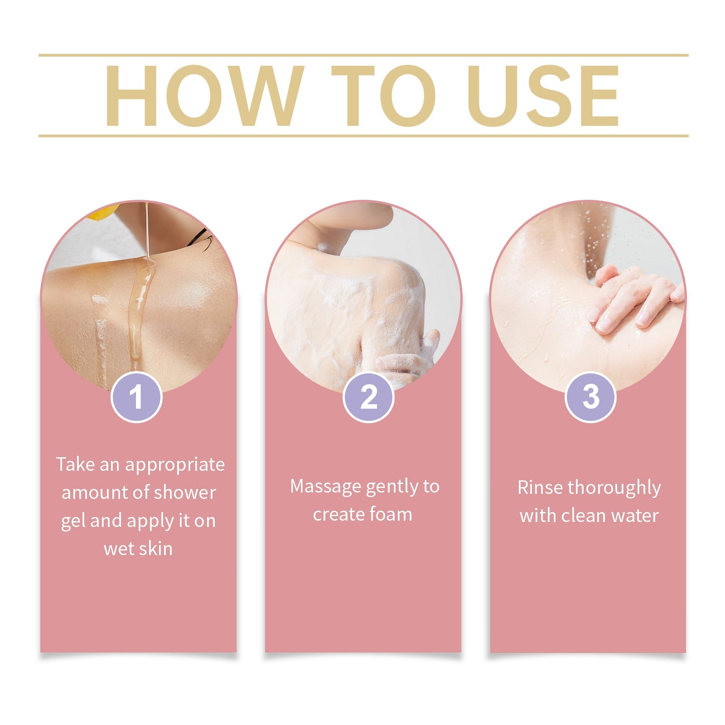 Fragrant Body Wash (Rose Scent) Moisturize And Moisturize Skin To Improve Dry Women's Body Wash